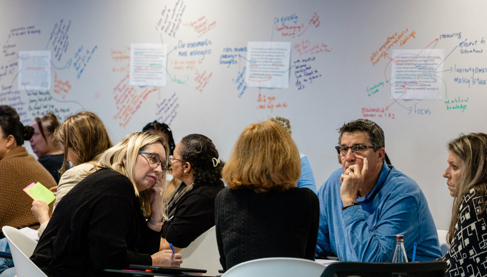 Workshop participants collaborating